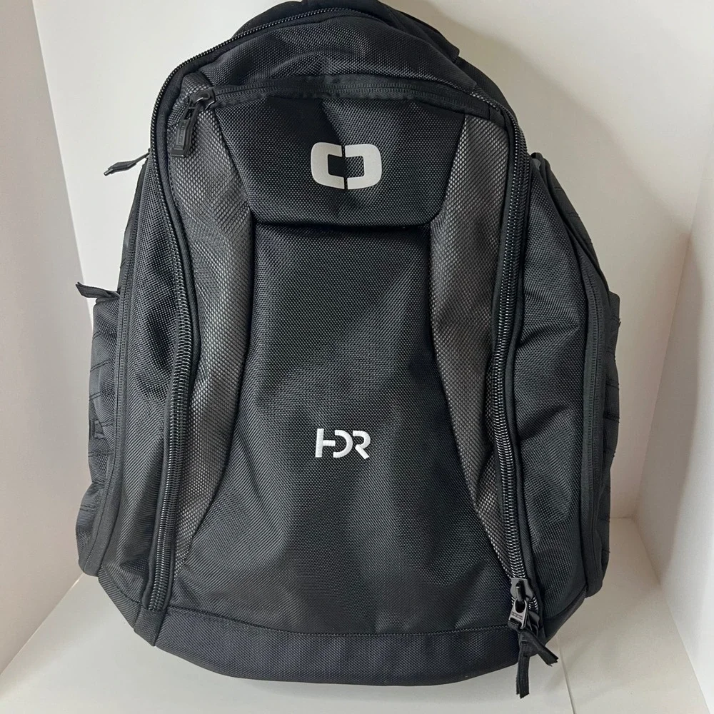Ogio Flashpoint BackPack Laptop Bag Black NWOT #1 Embroidered HDR Logo‎